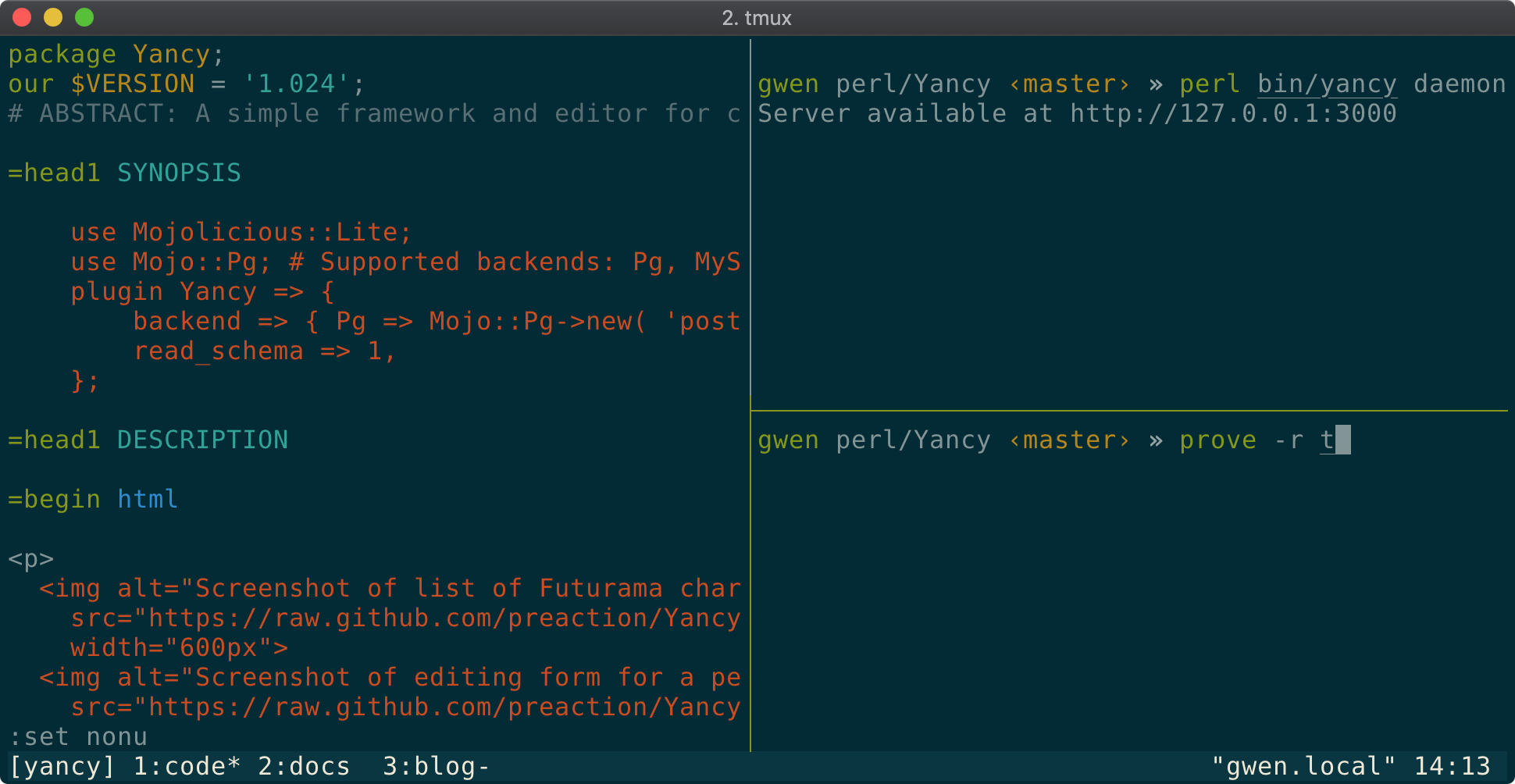 tmux switch panes